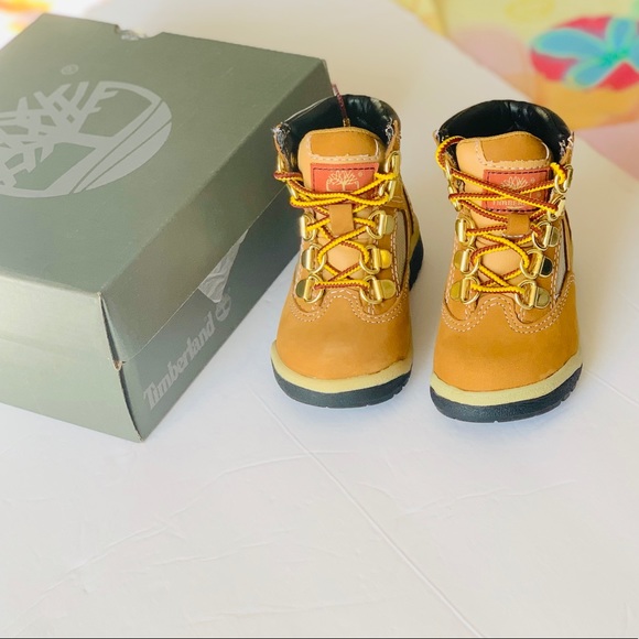 Toddler’s TIMBERLAND 6 INCH FIELD BOOT (WHEAT) - Picture 6 of 8